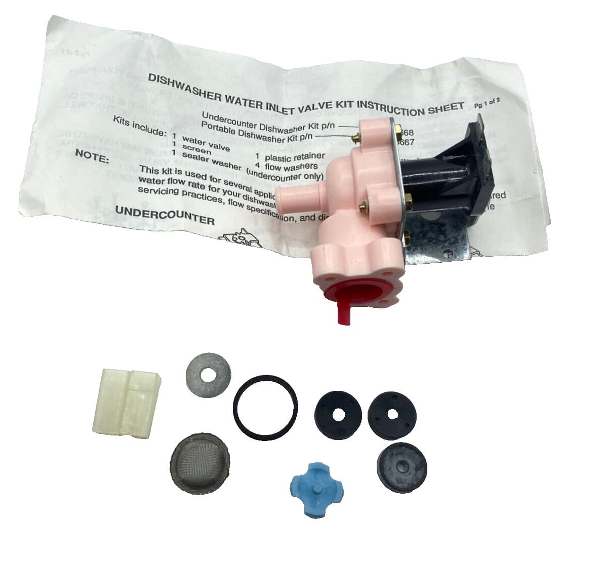 Genuine OEM Frigidaire Dishwasher Water Inlet Valve Kit 5300808960