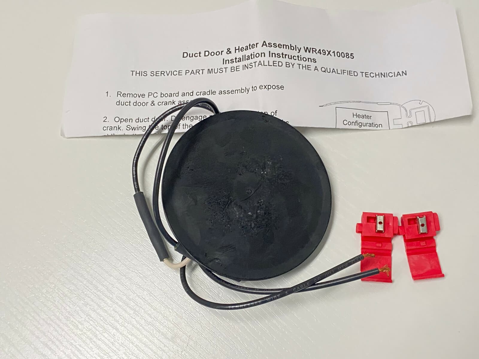 NEW Genuine  GE Refrigerator Dispenser Heater Kit WR49X10085 — thumbnail 6