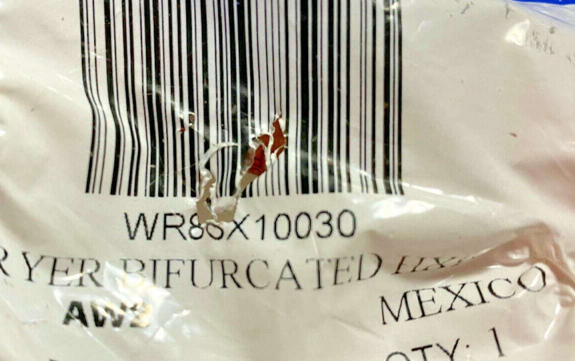 WR86X10030 OEM GE Dryer Bifurc Genuine — thumbnail 3