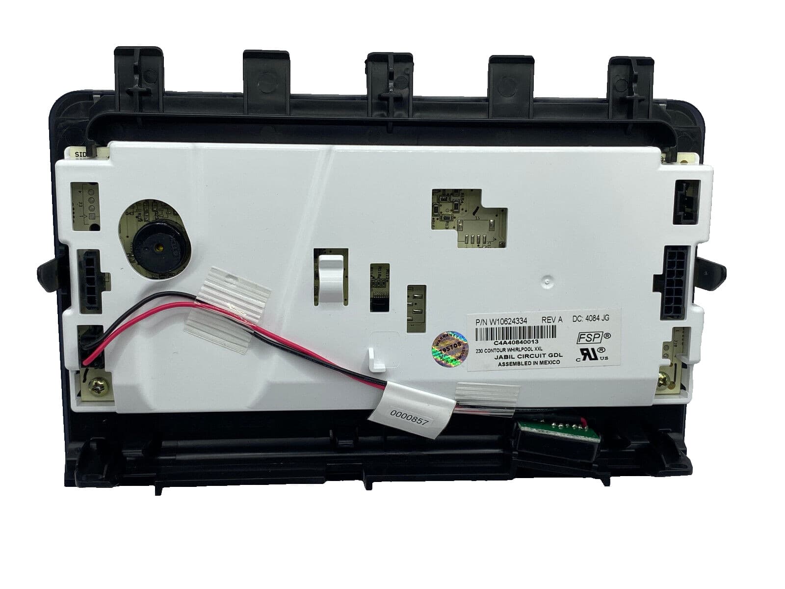 Genuine OEM Whirlpool Refrigerator Display Control Board (Black) W10624334 — thumbnail 3