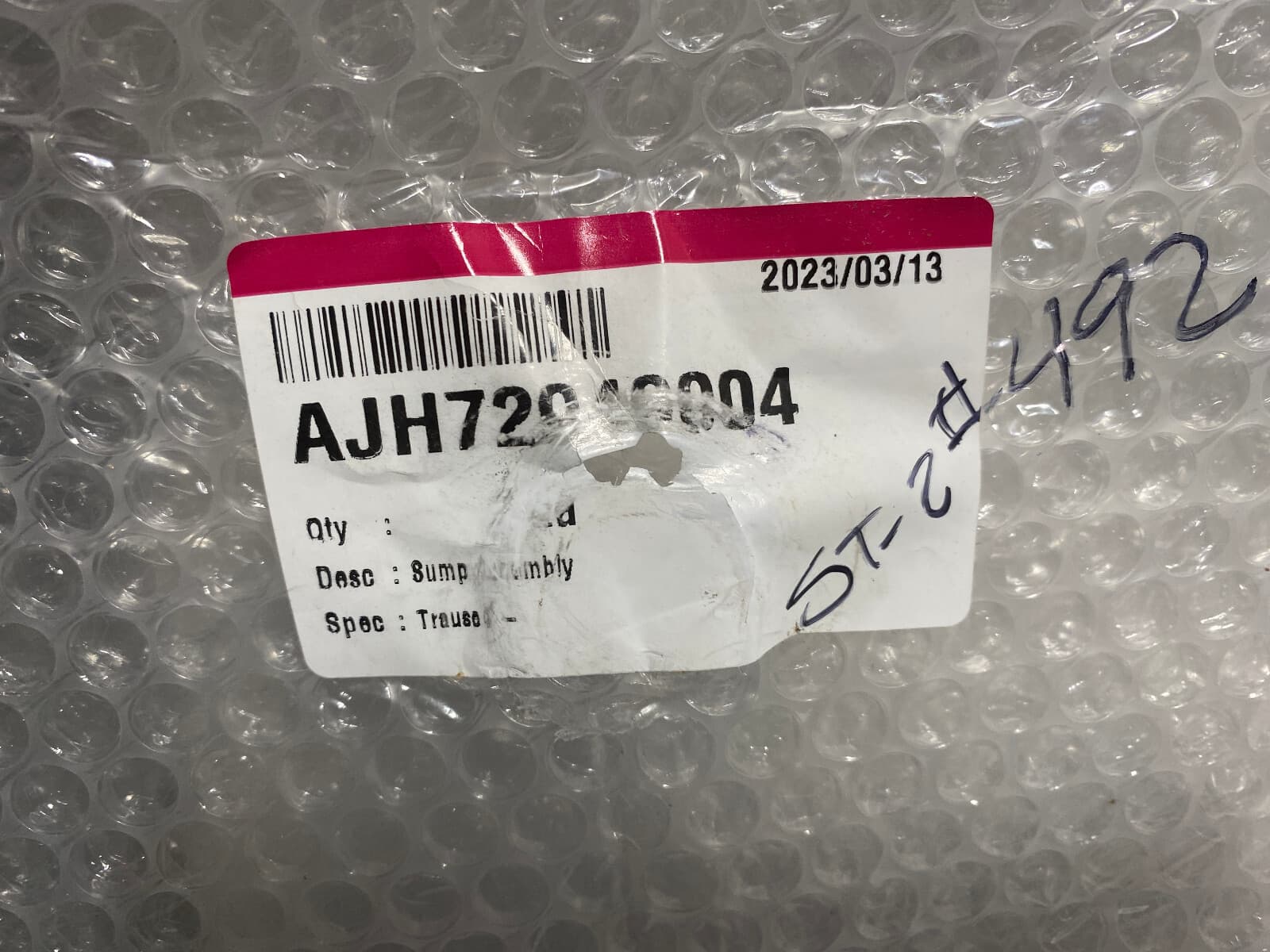 New Genuine OEM LG Dishwasher Sump and Motor Assembly LDF7551BB AJH72949004 — thumbnail 3