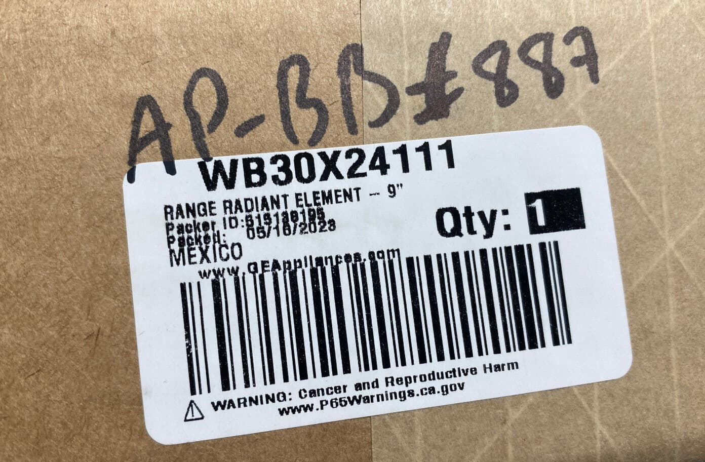 WB30X24111 OEM  GE Element Radiant 9' Dual New Genuine — thumbnail 17