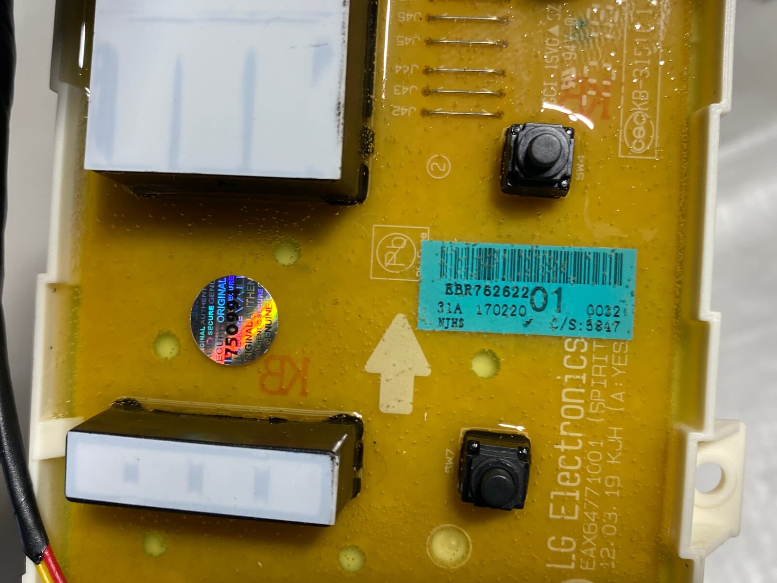 New Genuine OEM LG Display Power Control Board Assembly  EBR76262201 — thumbnail 2