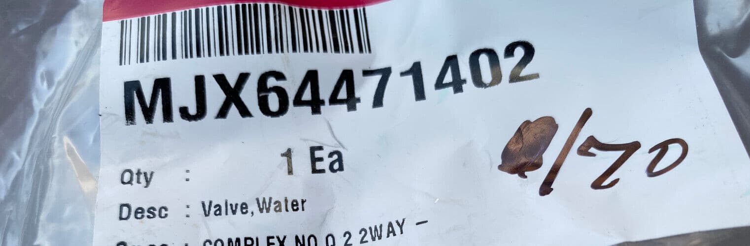 New Genuine LG Valve Water MJX64471402 — thumbnail 6
