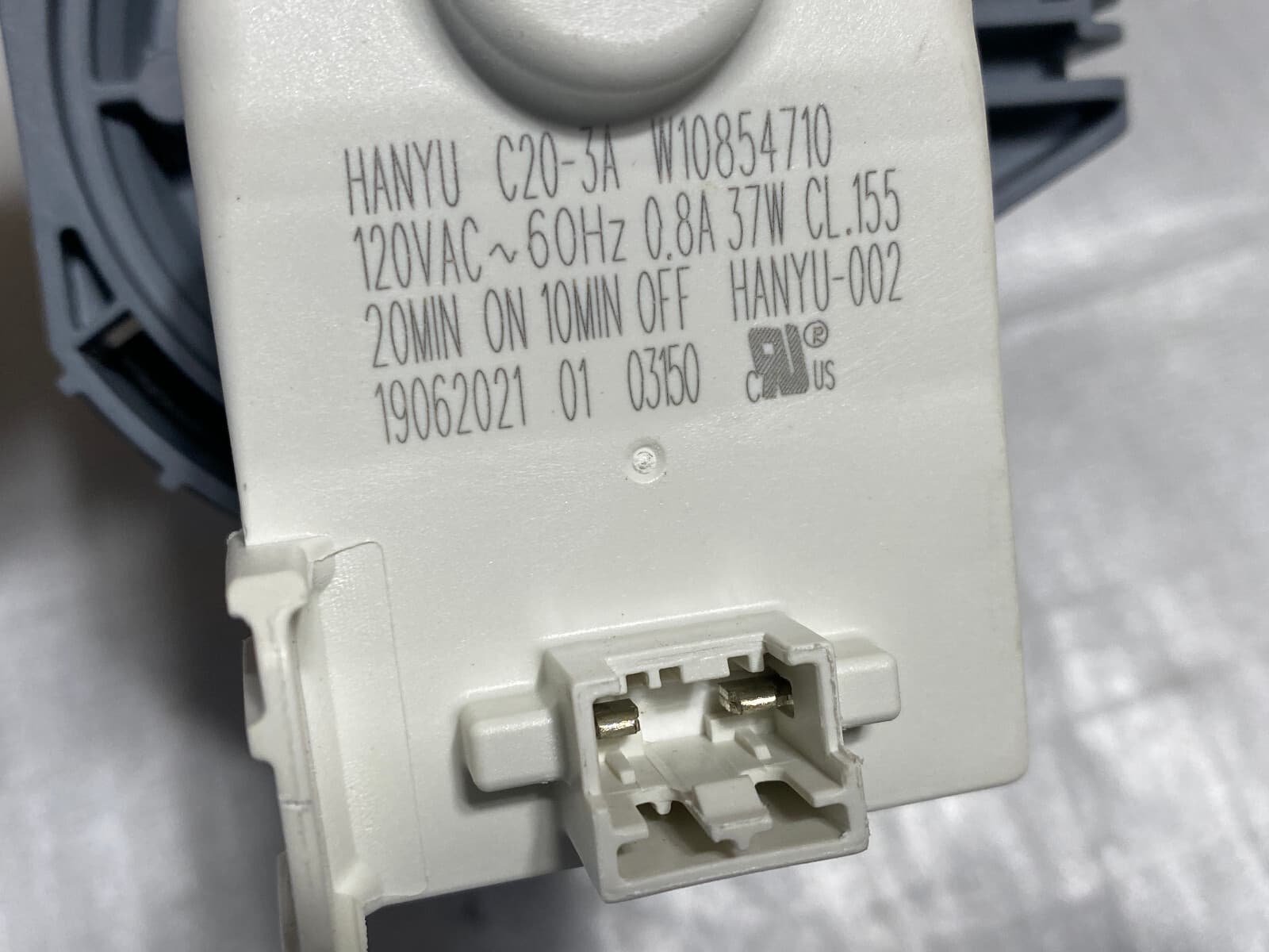 New Genuine OEM Whirlpool Dishwasher Circulation Pump OEM W11084656 — thumbnail 3