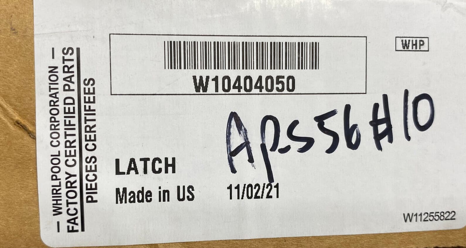 New Genuine OEM Whirlpool Lid Latch Assembly W10404050 — thumbnail 3