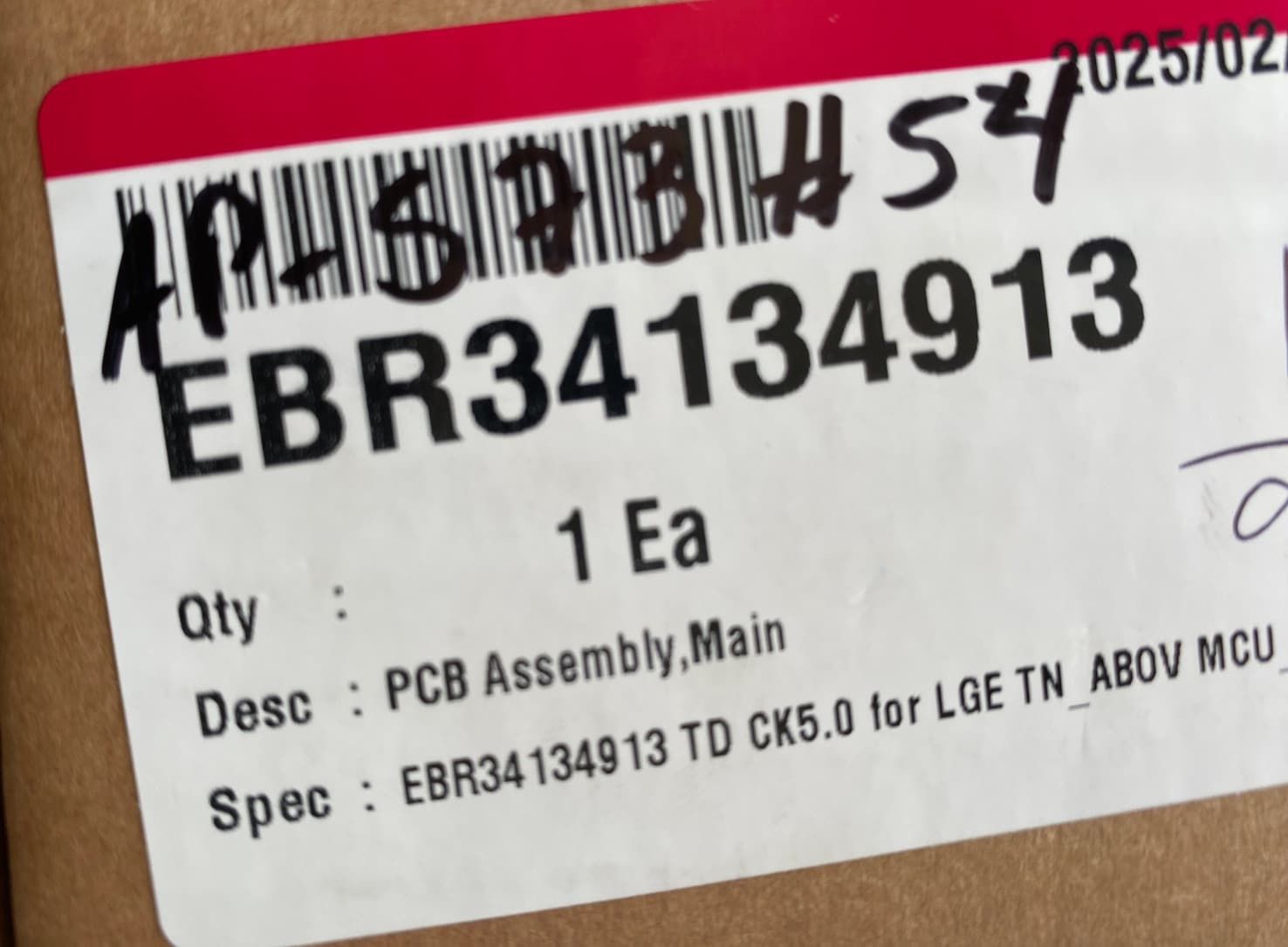 New Genuine OEM LG Washer PCB Main Control Board Assembly EBR34134913 — thumbnail 4