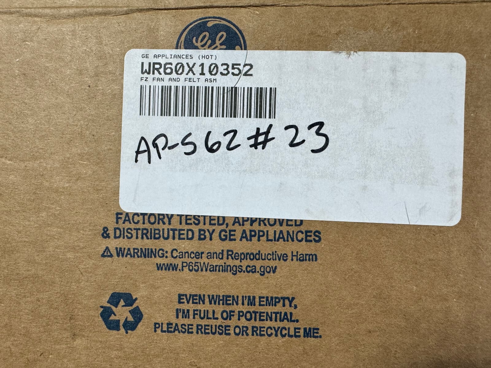 NEW  Genuine GE Refrigerator Evaporator Fan Motor WR60X10352 — thumbnail 8