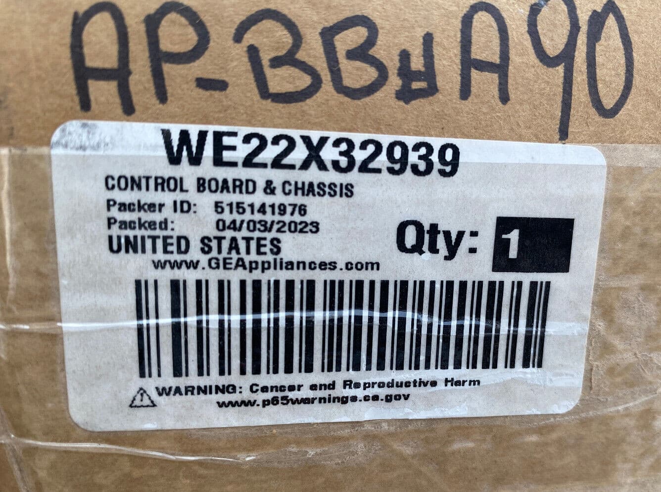 New Genuine OEM GE  Dryer Electronic Control Board WE22X32939 — thumbnail 5