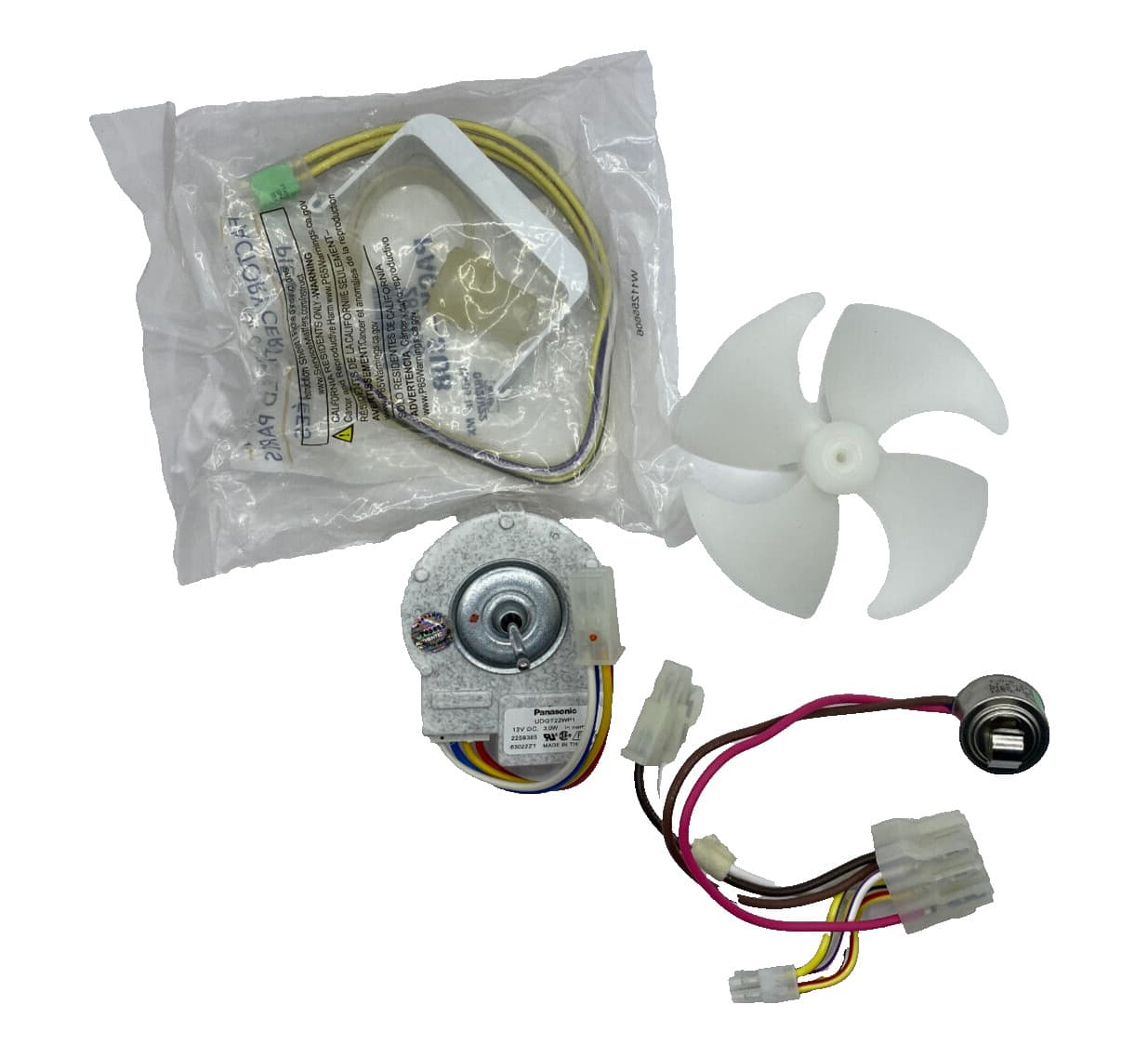 New Genuine OEM Whirlpool Refrigerator Evaporator Fan Motor Kit 8201589 — thumbnail 2