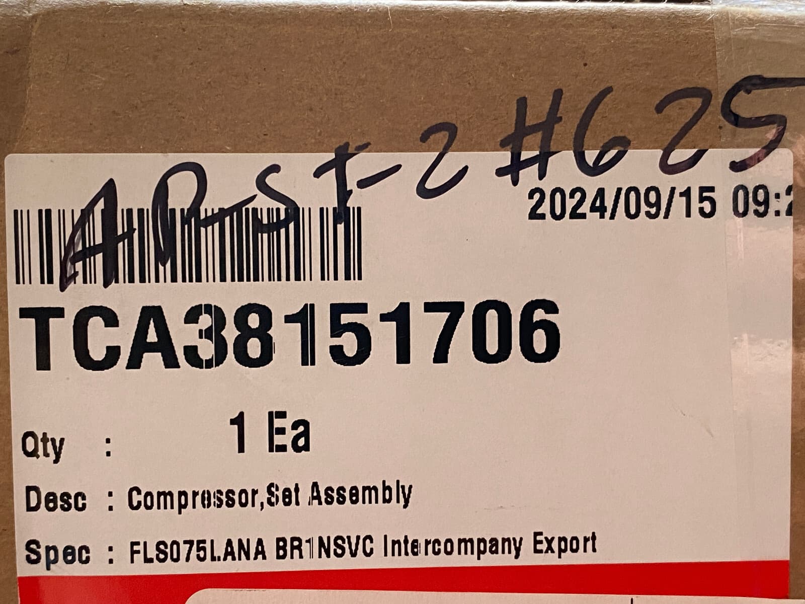 New Genuine OEM LG Kenmore Refrigerator Compressor FLS075LANA TCA38151706 — thumbnail 13