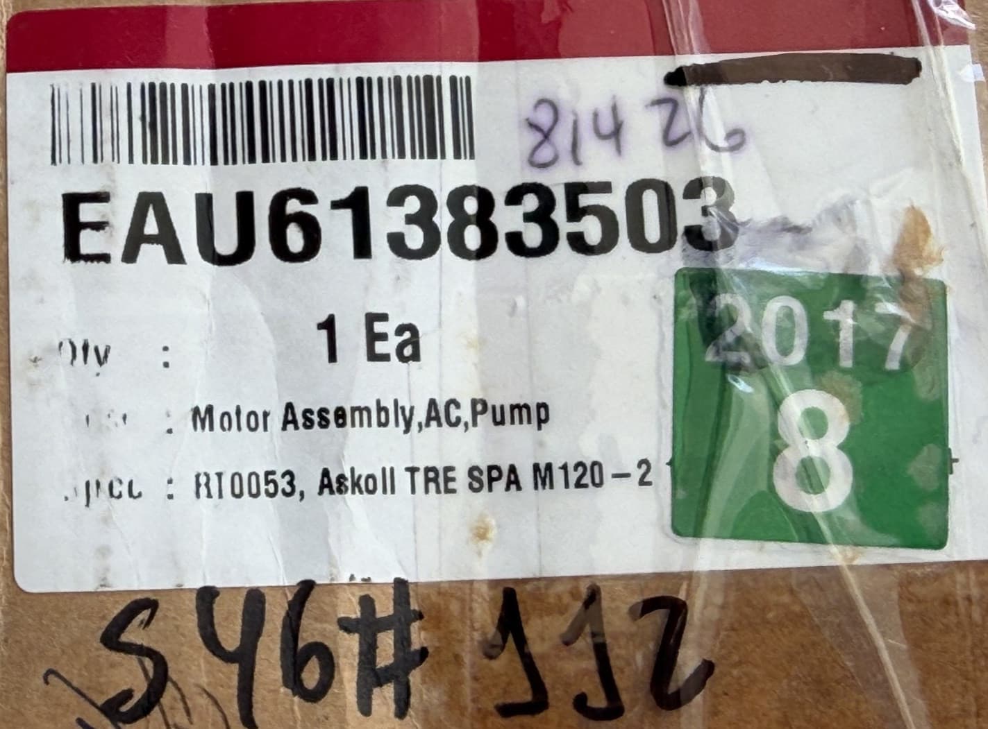 EAU61383503 OEM LG Washer Circulation Pump Motor  New Genuine — thumbnail 4