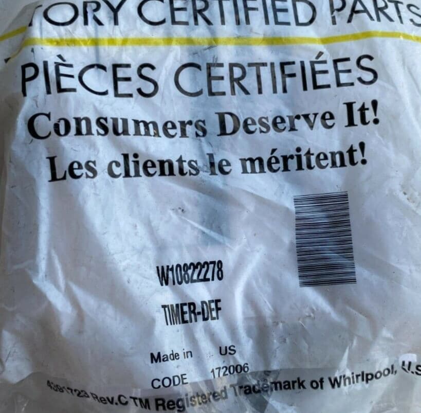 New Genuine OEM Whirlpool Refrigerator Defrost Timer W10822278 — thumbnail 4