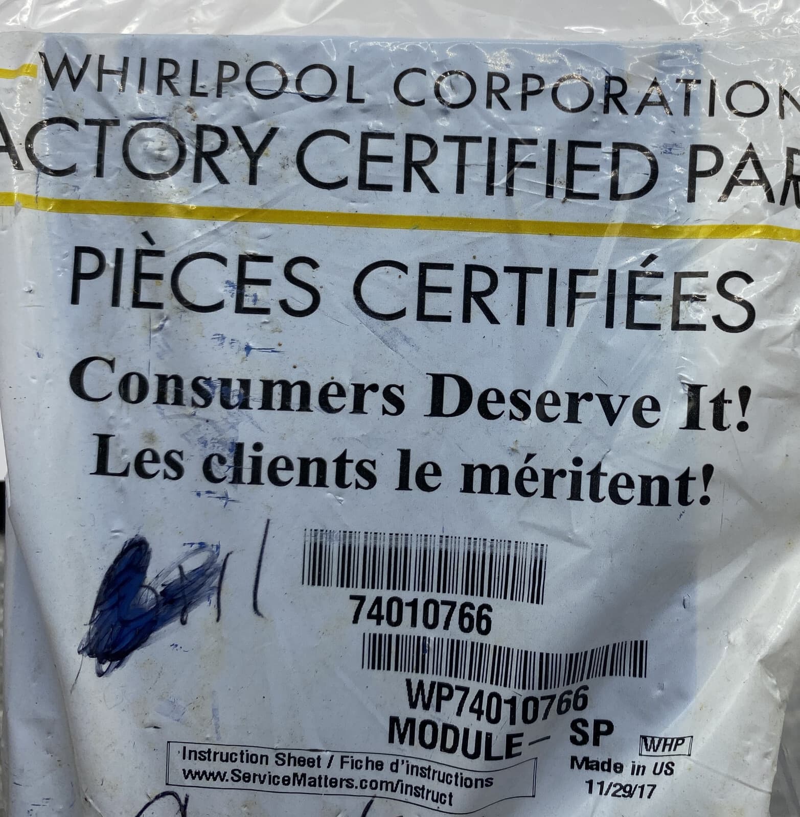 New Genuine OEM Whirlpool Cooktop Spark Module WP74010766 74010766 — thumbnail 2