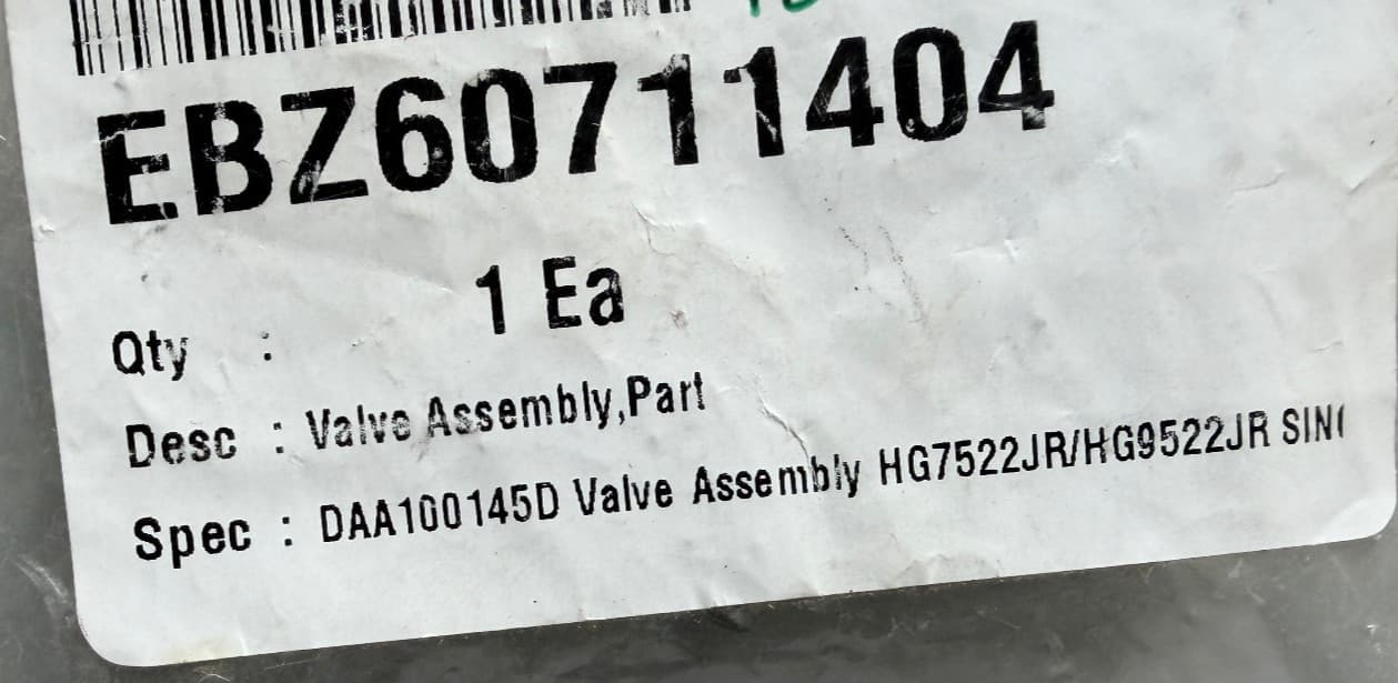 EBZ60711401  OEM LG Cooktop Part Valve New Genuine — thumbnail 2