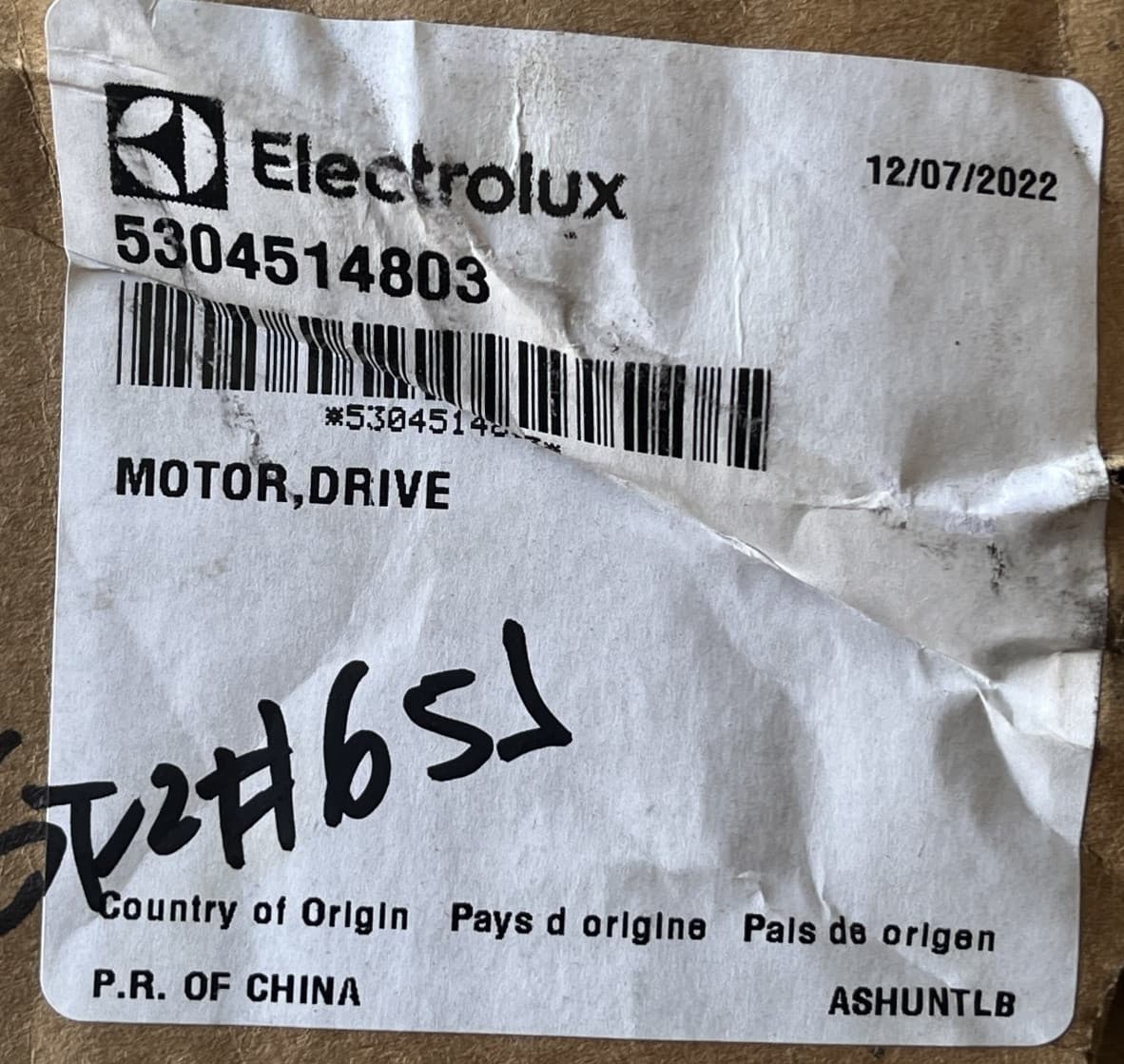 New Genuine OEM Frigidaire Electrolux  Washer Drive Motor EFLS527UIW0 5304514803 — thumbnail 7
