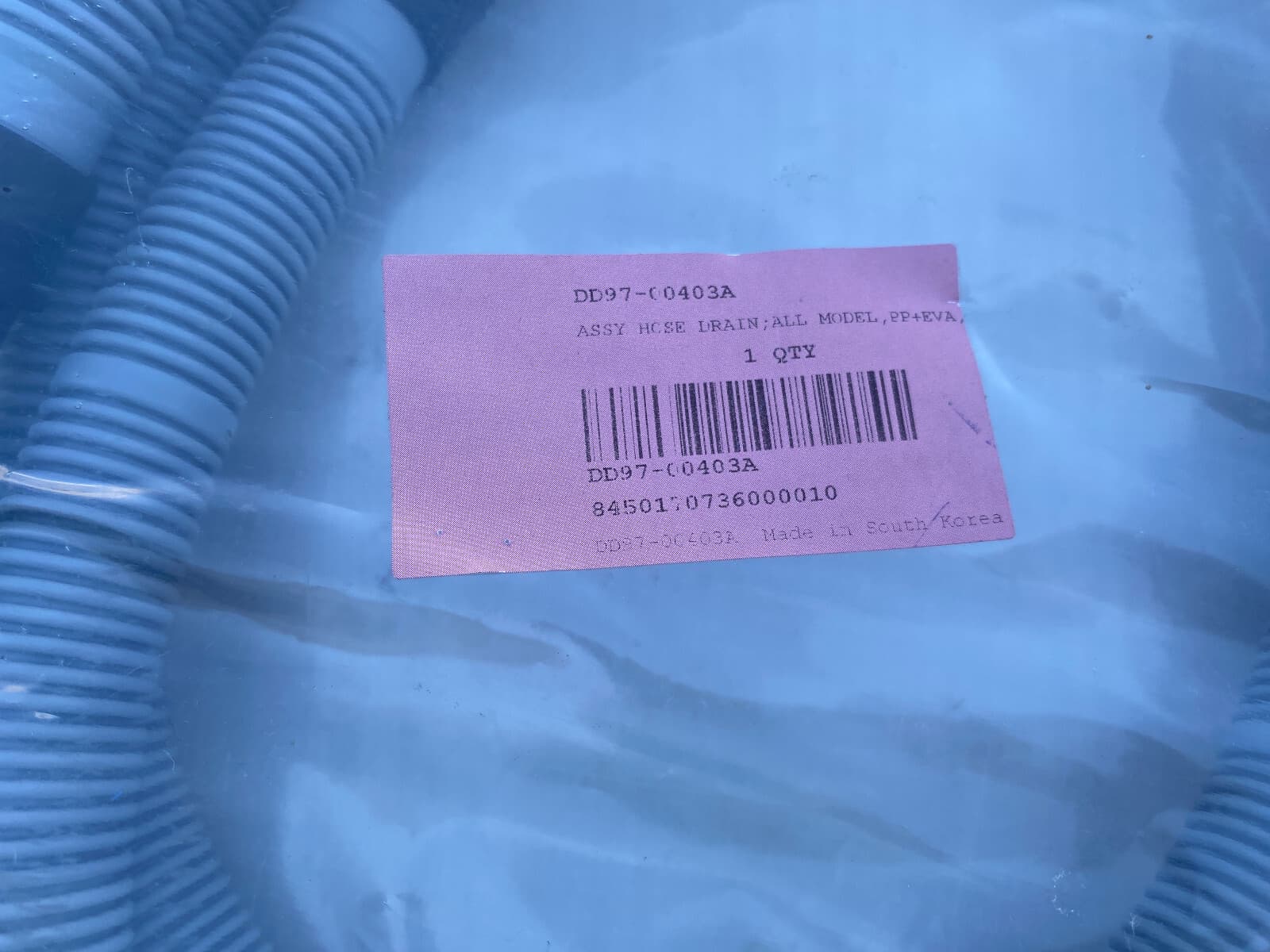 New Genuine OEM Samsung Dishwasher Drain Hose  DD97-00403A — thumbnail 2