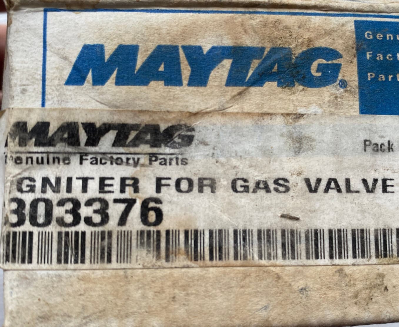 New Genuine Maytag  Igniter For Gas Valve 303376 — thumbnail 2