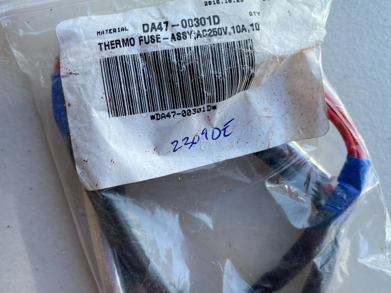 Genuine OEM Samsung Thermal Fuse Assembly DA47-00301D — thumbnail 3