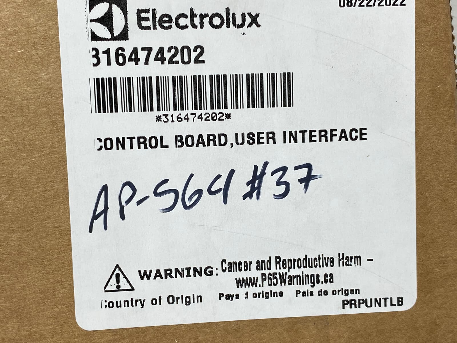 New Genuine OEM Frigidaire User Interface Control Board 316474202 — thumbnail 4