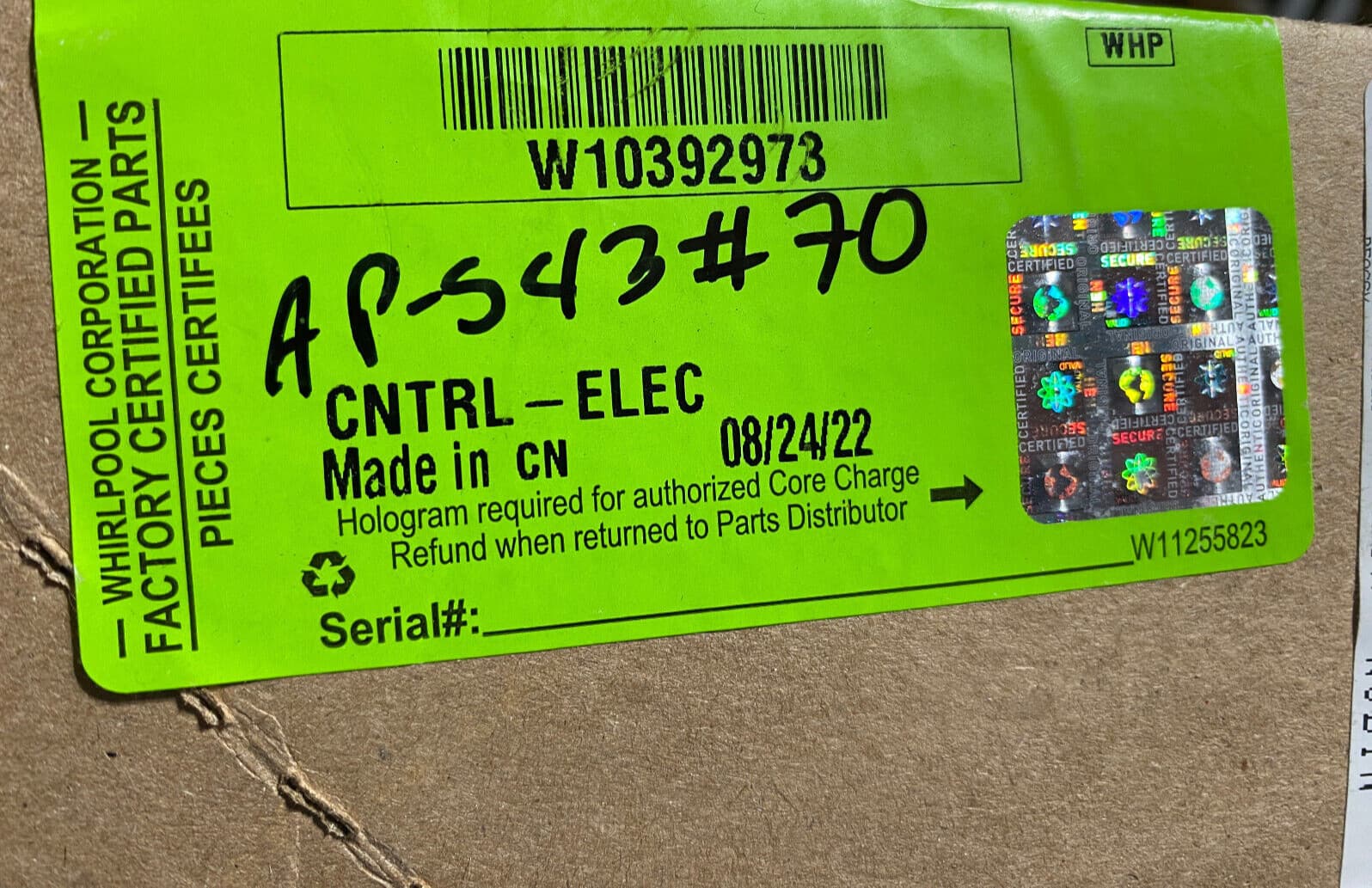 New Genuine OEM Whirlpool Washer Electronic Control Board W10392973 — thumbnail 7