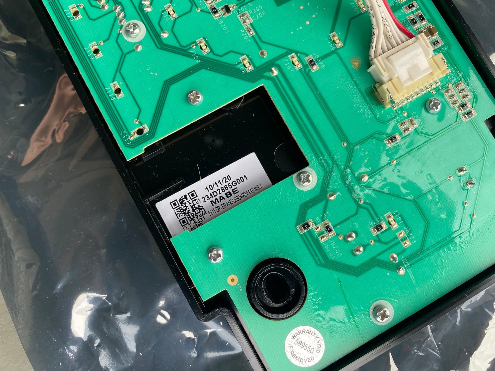 New Genuine OEM GE  Washer Main & User Interface Control Board WE22X31717 — thumbnail 3