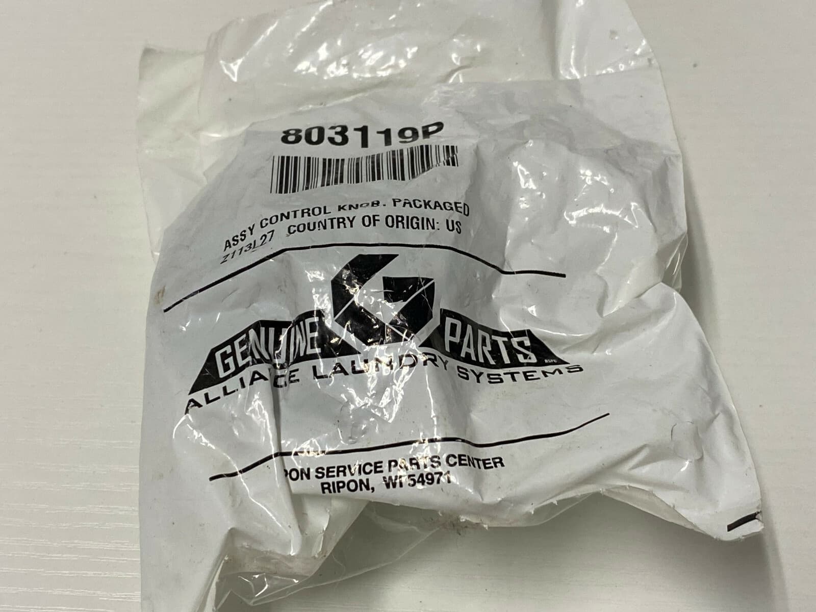 Genuine OEM Speed Queen Dryer Control Knob 803119P — thumbnail 2