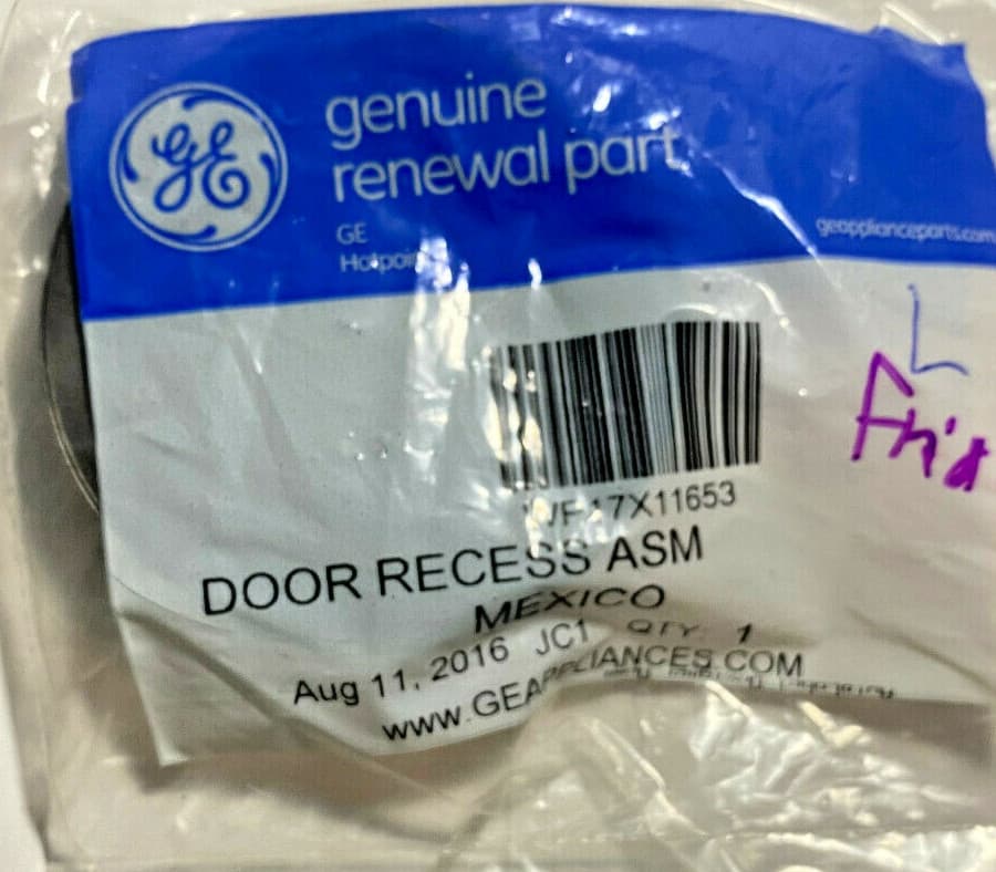 WR17X11653  OEM GE Refrigerator Dispenser Ice Chute Door Kit New Genuine — thumbnail 2