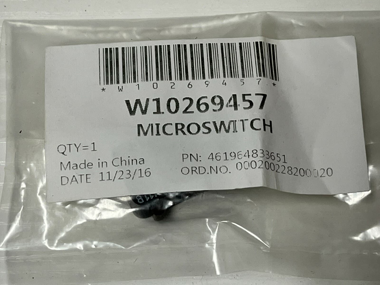 NEW Genuine OEM Whirlpool Door Switch  W10269457 — thumbnail 4
