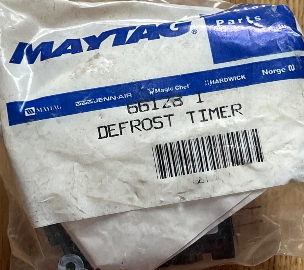 66128-1 WP4391974 OEM Maytag, Whirlpool  Refrigerator Defrost Timer New Genuine — thumbnail 3