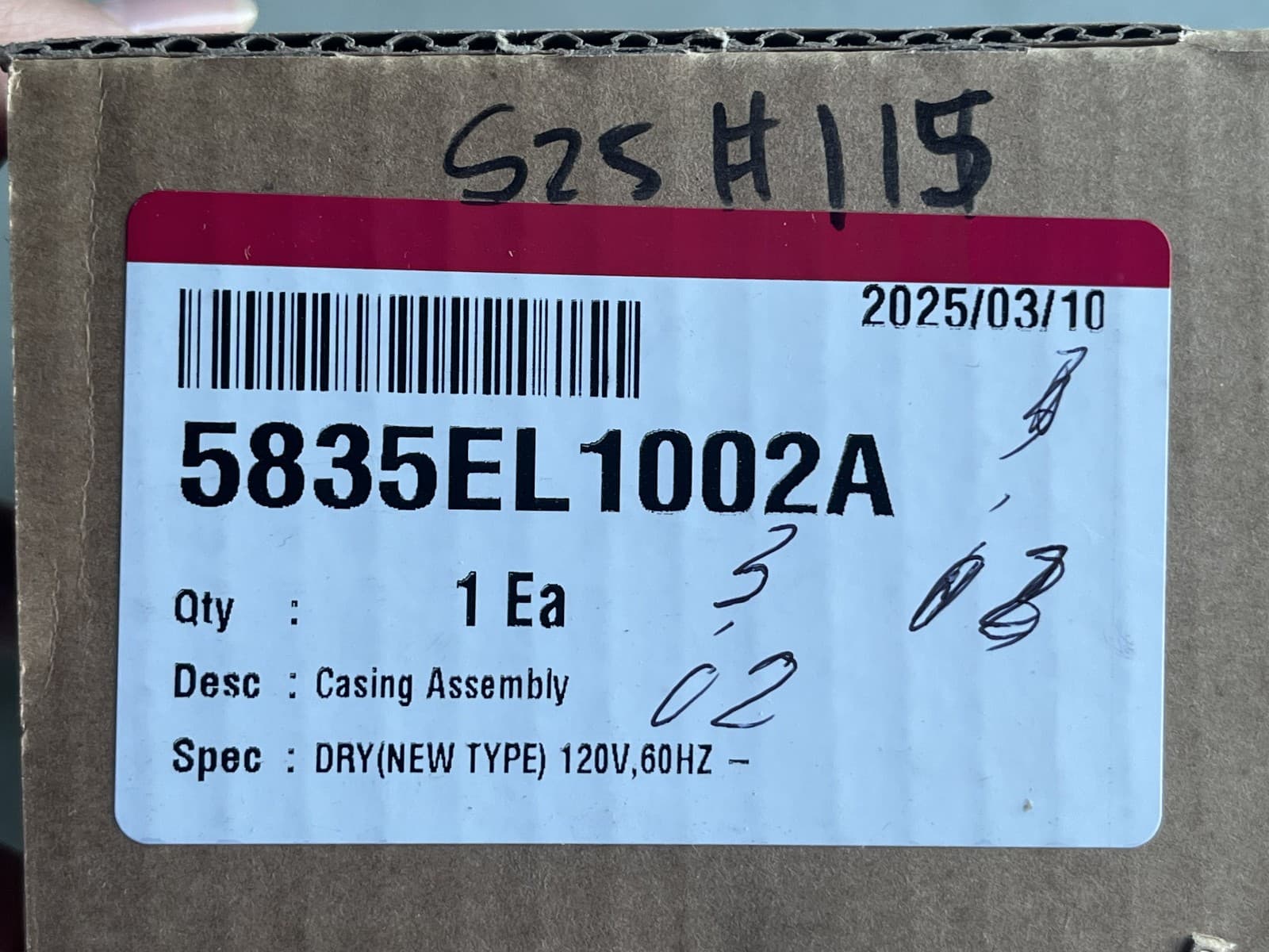 5835EL1002A  OEM LG Dryer Blower Wheel New Genuine — thumbnail 4