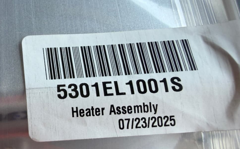 5301EL1001S OEM LG Dryer Heating Element Assembly New Genuine — thumbnail 4