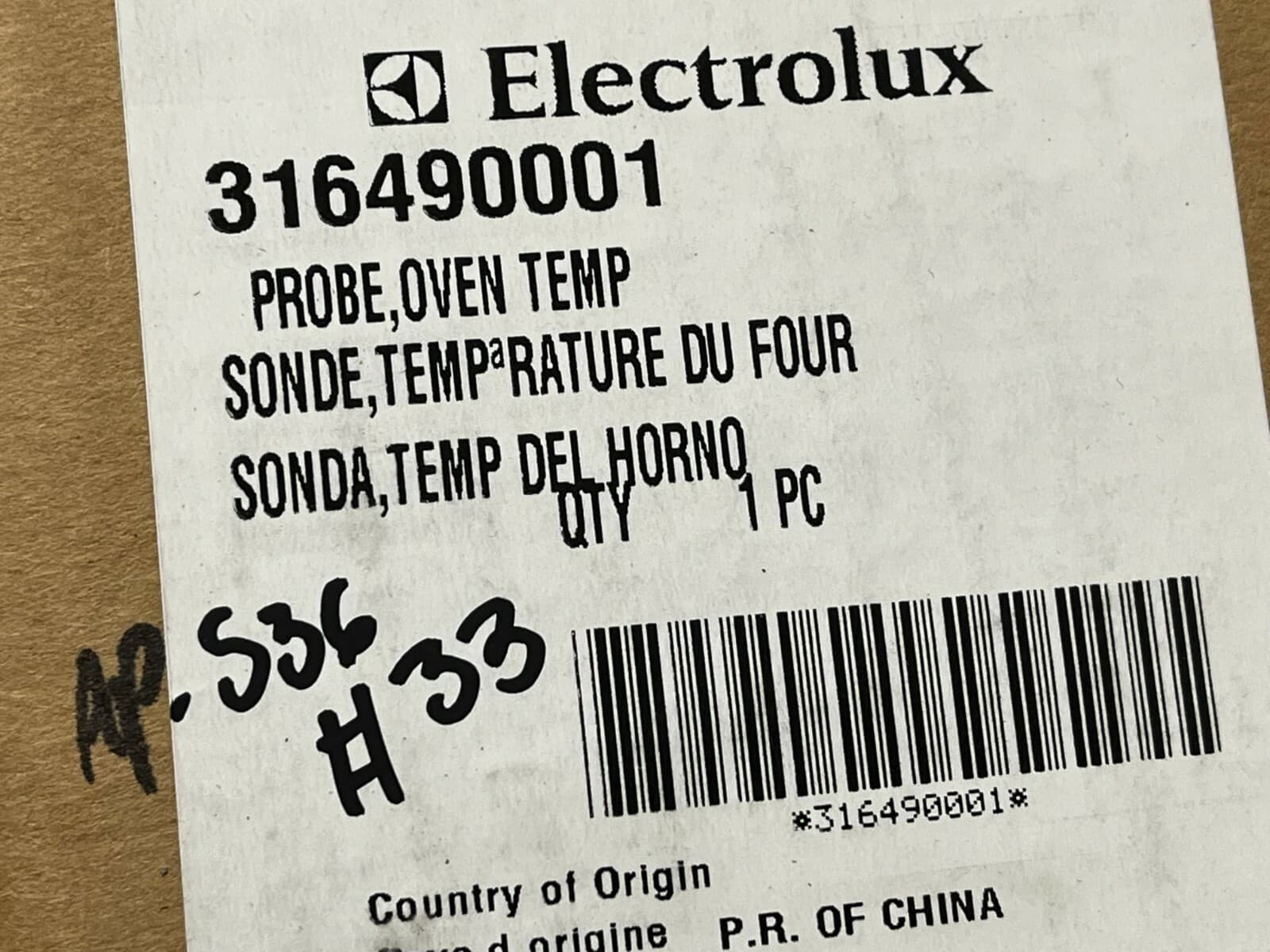 New Genuine Electrolux Range Oven Temperature Sensor 316490001 — thumbnail 7