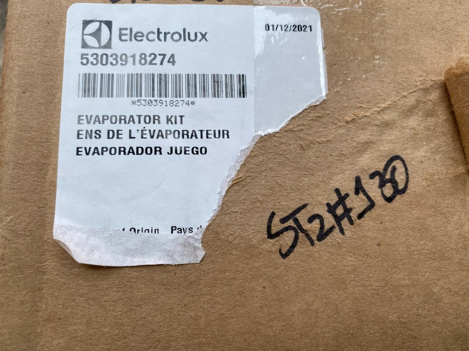 New Genuine Frigidaire  Electrolux Refrigerator  Evaporator Kit 5303918274 — thumbnail 3