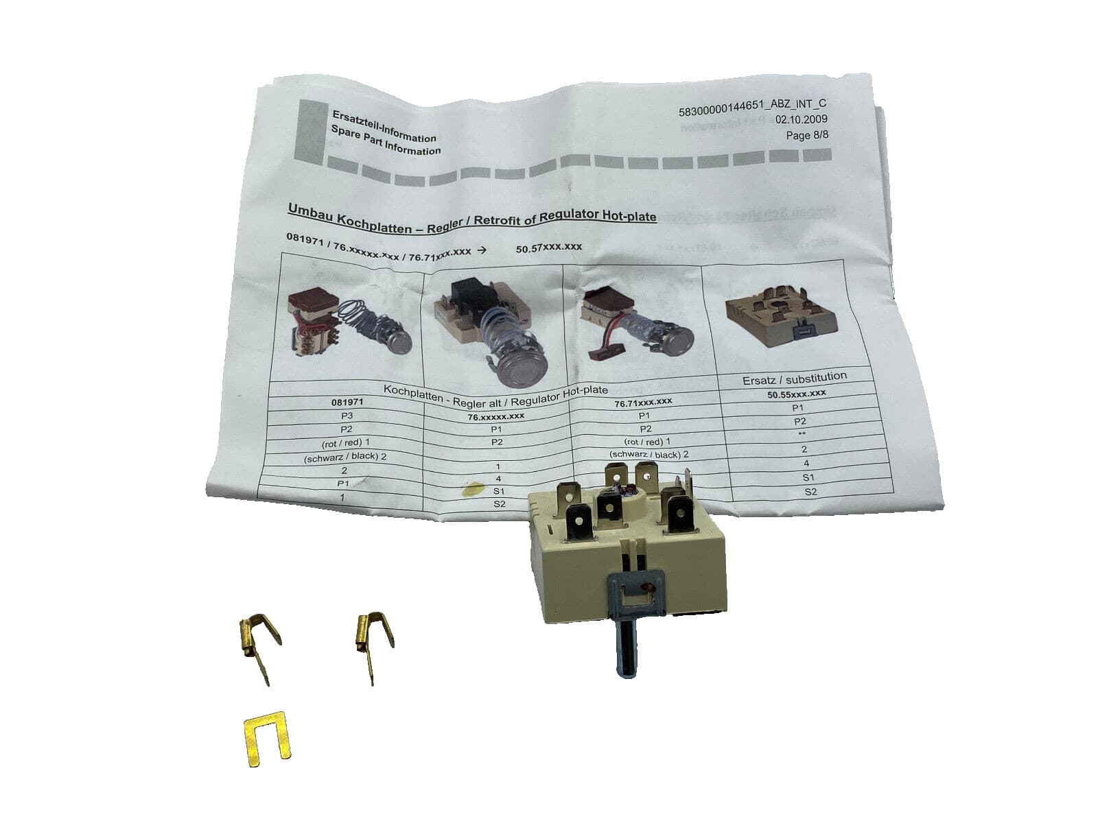 New Genuine OEM Bosch Wall Oven  Energy Regulator 00605922 — thumbnail 2