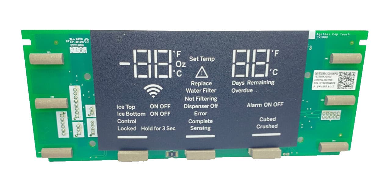 WR55X30487 OEM GE Refrigerator Dispenser Display Control Board  New Genuine