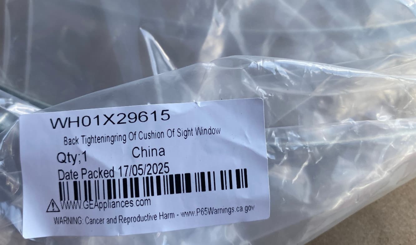 New OEM GE Washer Door Boot Seal & Clamp WH05X29663 WH01X29615 WH05X29514 — thumbnail 3