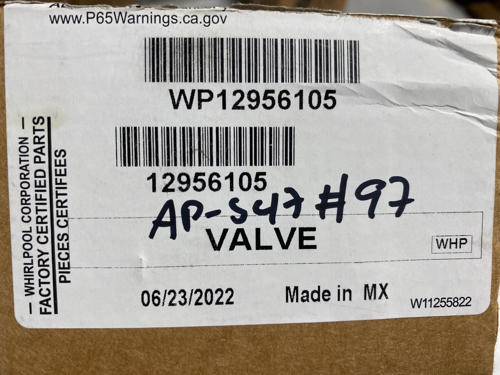 New Genuine OEM Whirlpool Refrigerator Water Inlet Valve WP12956105 12956105 — thumbnail 5