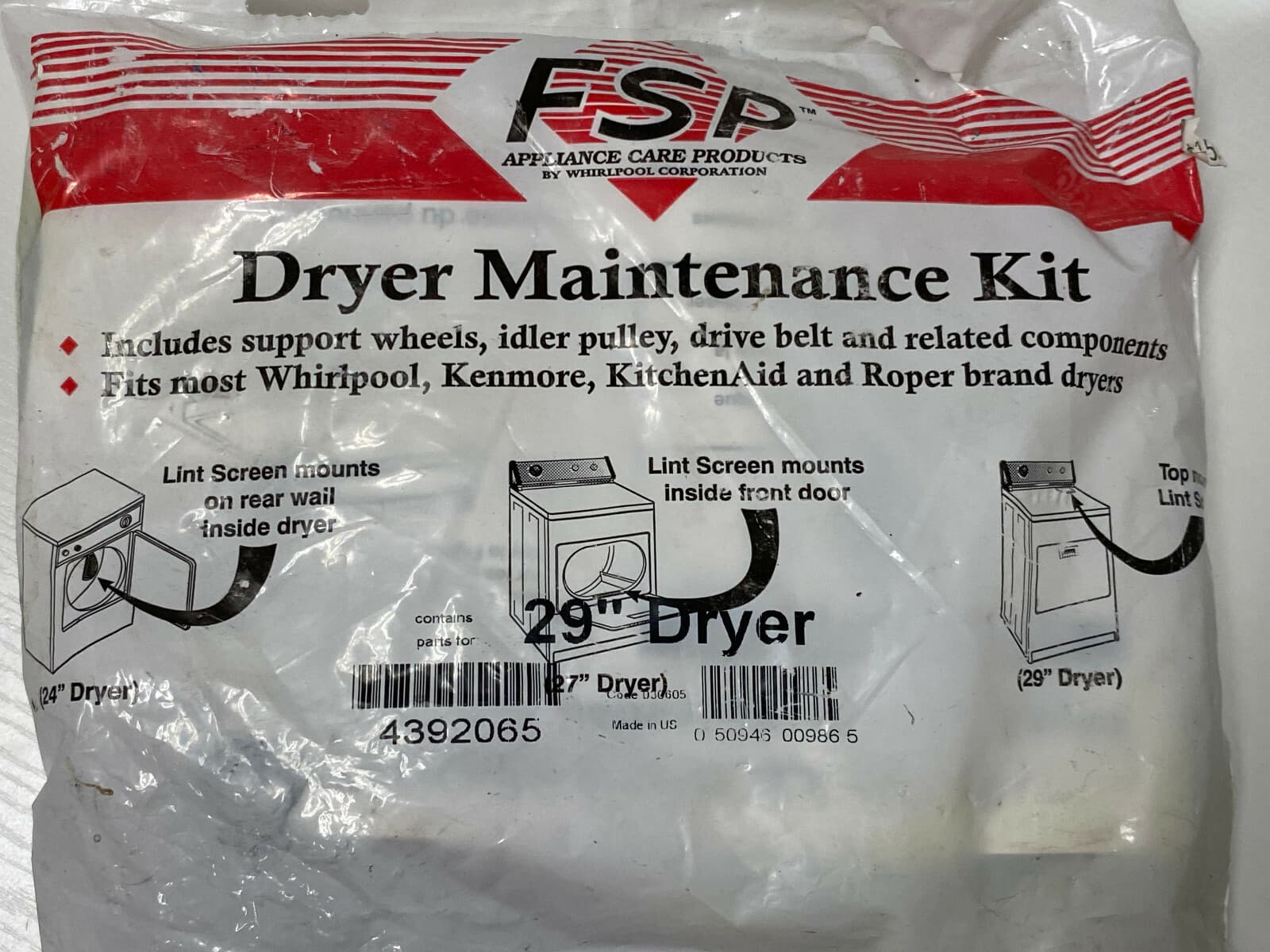 4392065 OEM Frigidaire Dryer Repair Kit  NEW Genuine — thumbnail 6