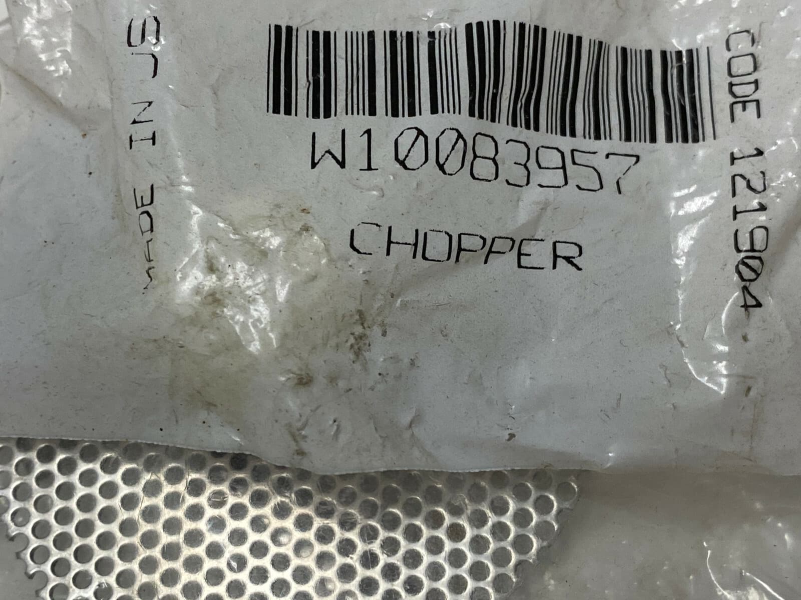 New Genuine OEM Whirlpool  Dishwasher Food Chopper W10083957 — thumbnail 7