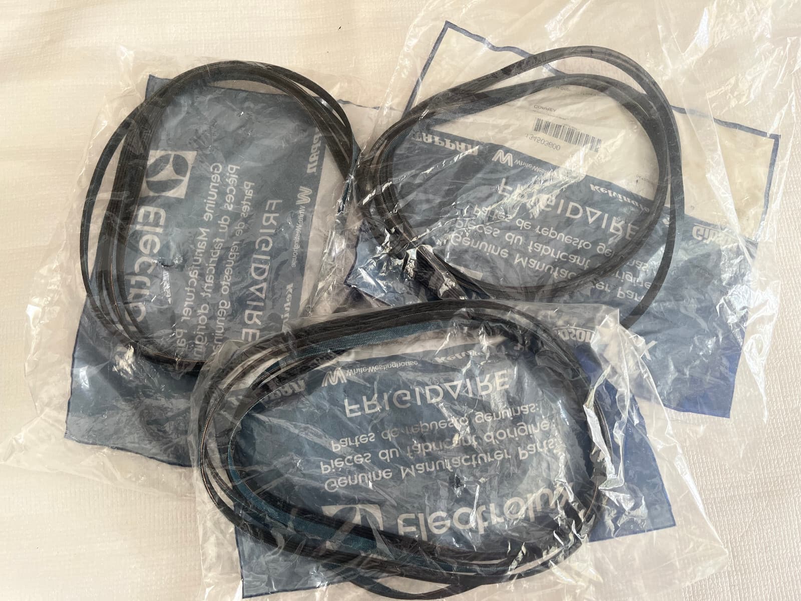 New Genuine Frigidaire, Electrolux Dryer Belt (3 pack) 134503600