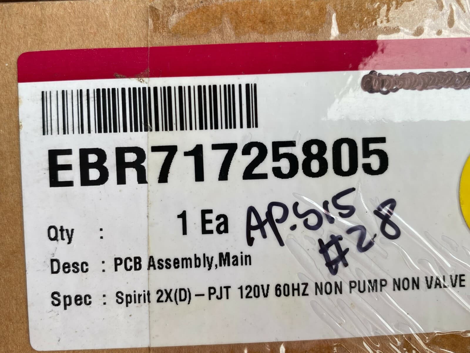 New Genuine OEM LG Dryer Main Pcb Power Control Board EBR71725805 — thumbnail 5