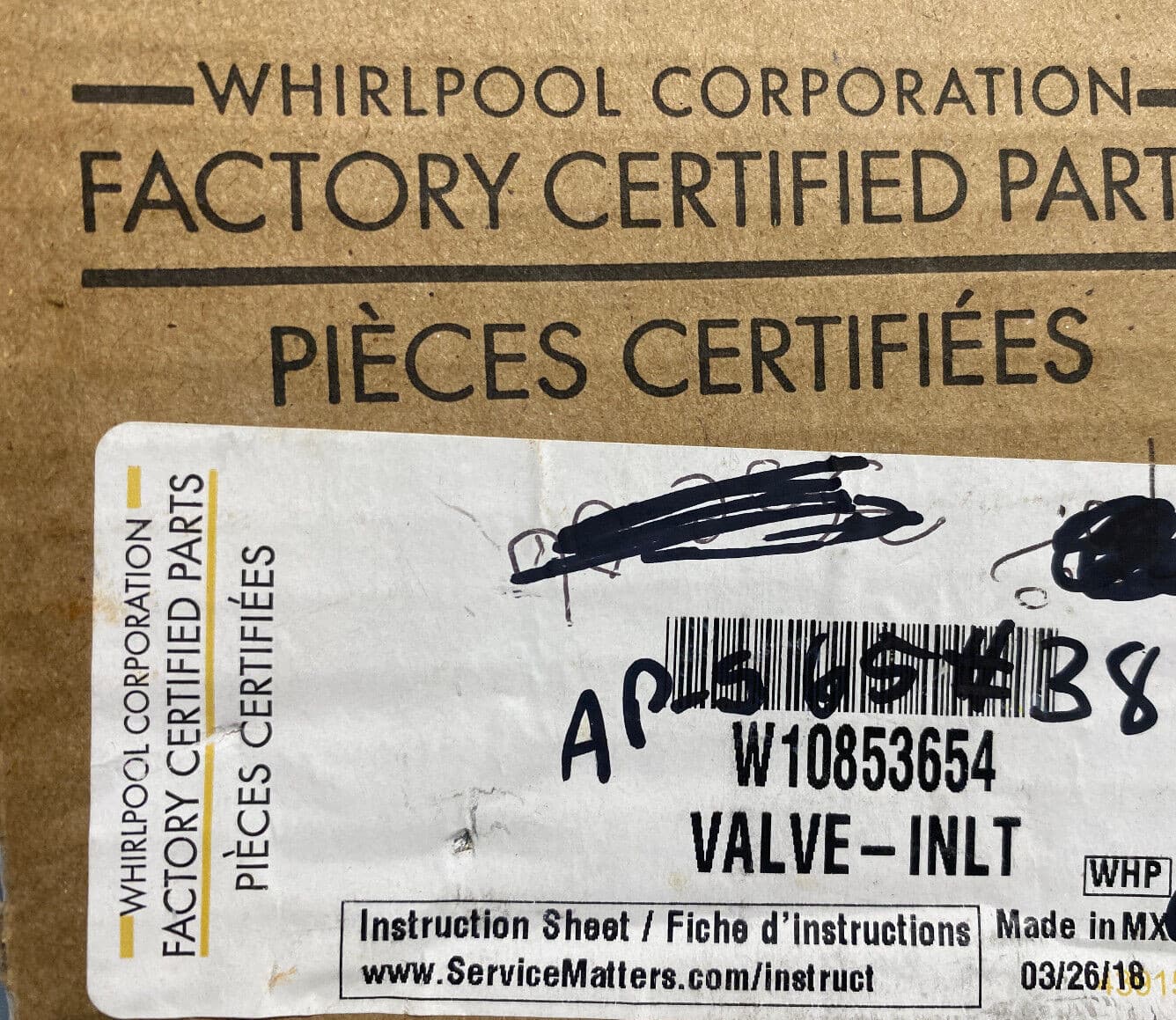Genuine OEM Whirlpool Refrigerator Water Inlet Valve W10853654 — thumbnail 4