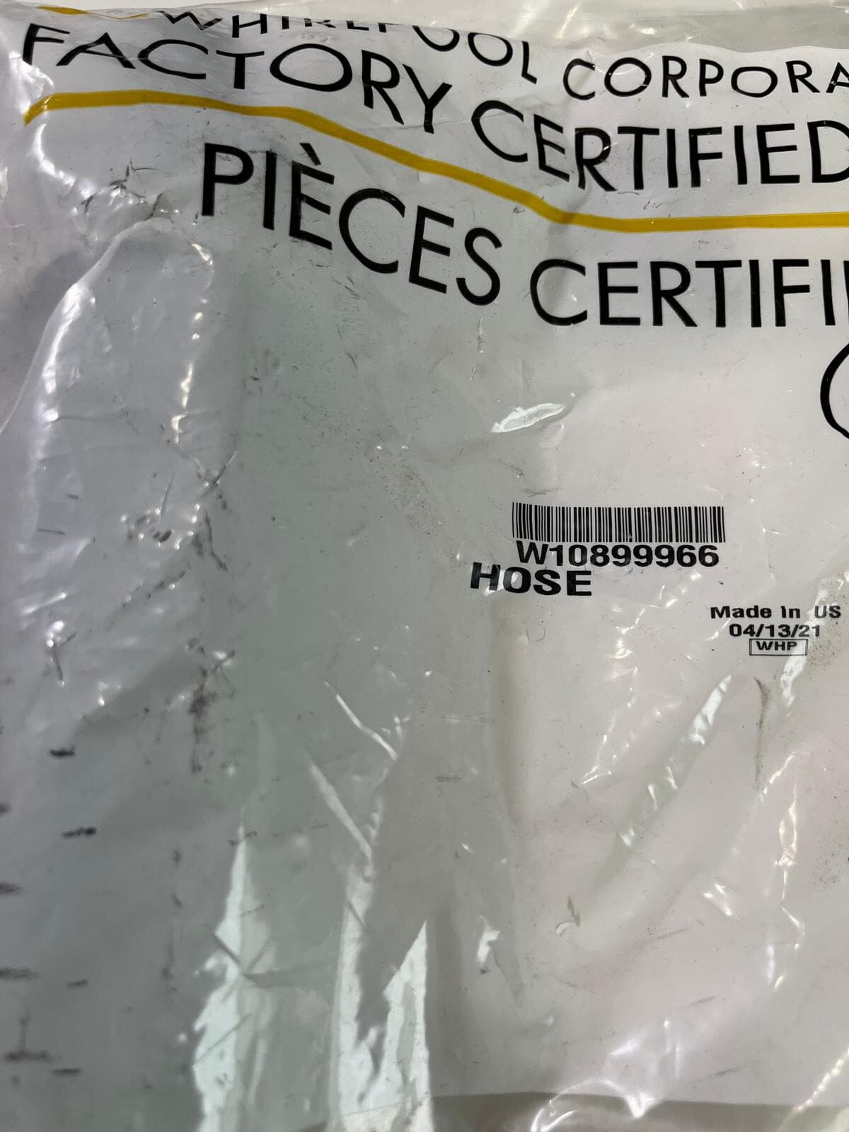 New Genuine  OEM Whirlpool Washer Internal Drain Hose W10899966 — thumbnail 4