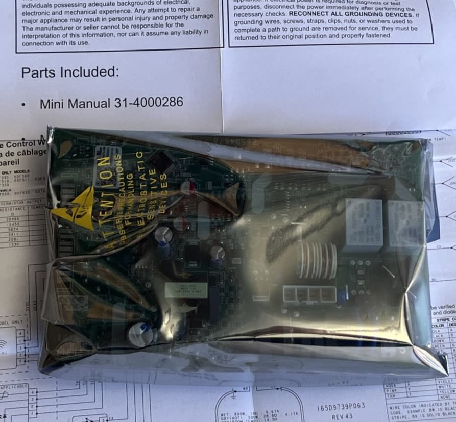 WD21X32938 OEM GE Dishwasher Main Control Board NEW Genuine — thumbnail 11