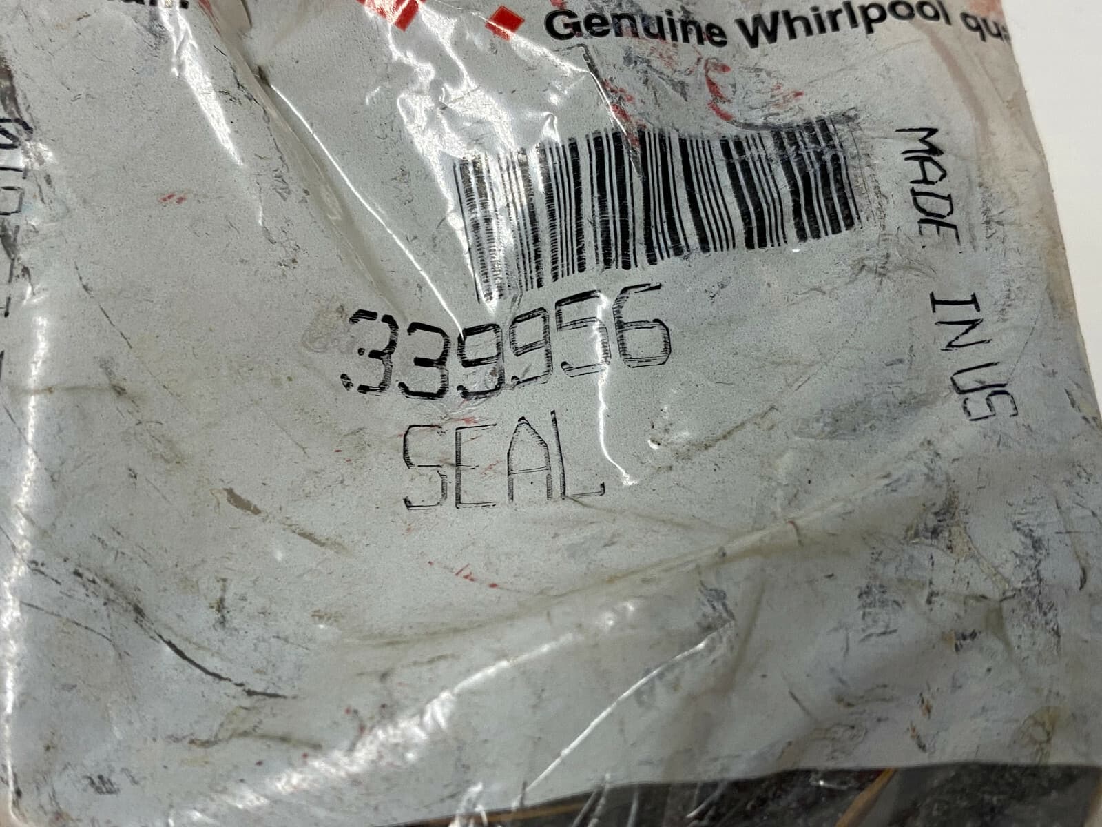 NEW Genuine OEM  Whirlpool Dryer Lint Duct Housing Seal 339956 — thumbnail 3