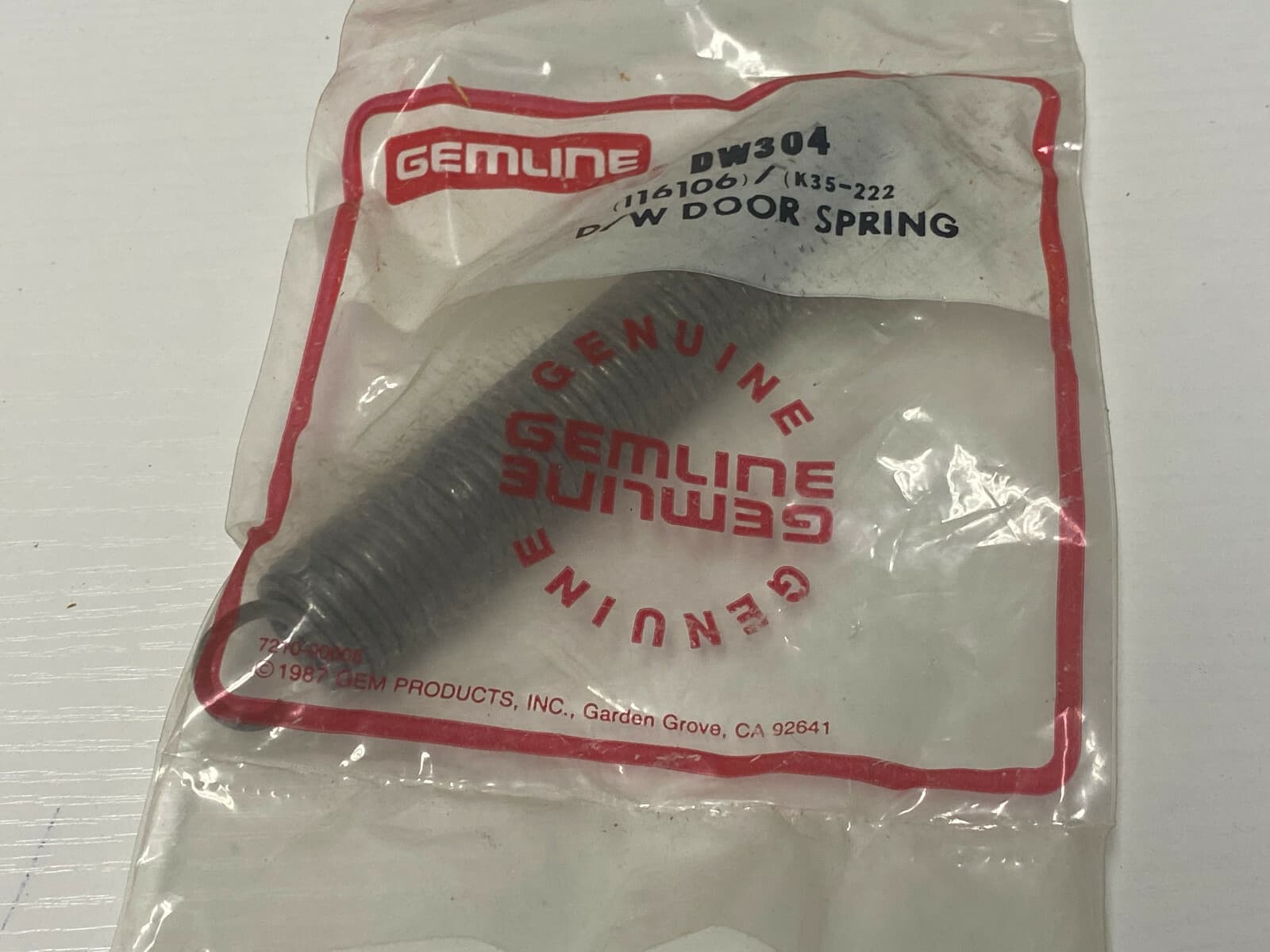 Gemline Door Spring  DW304 — thumbnail 5