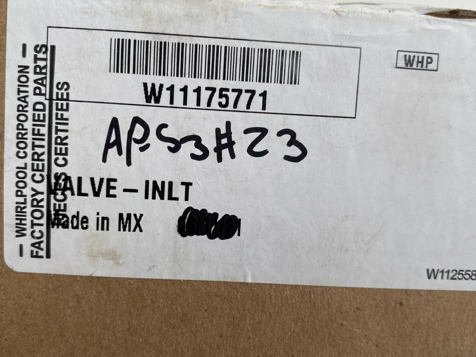 NEW Genuine OEM Whirlpool Dishwashers Water Inlet Valve W11175771 — thumbnail 5