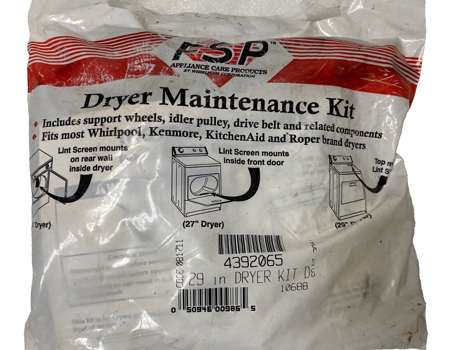 4392065 OEM Frigidaire Dryer Repair Kit  NEW Genuine — thumbnail 5