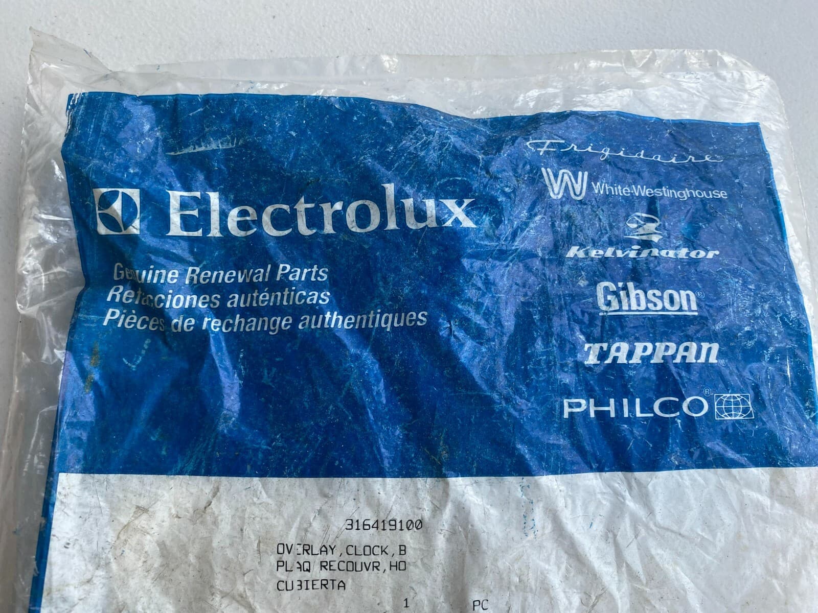 New Genuine OEM Frigidaire Range Oven Control Overlay 316419100 — thumbnail 3